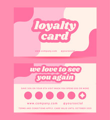 Loyalty Card with Retro Style