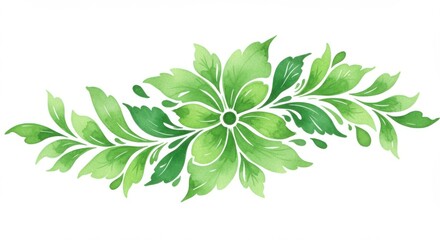 Naklejka premium Watercolor floral design