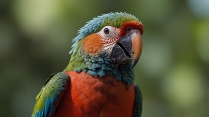 Fototapeta premium red and yellow macaw