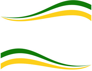 ireland ribbon element flag vector design