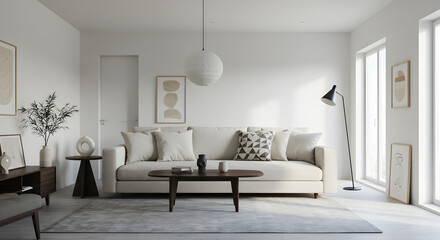 Hyper-realistic of minimalist home decor