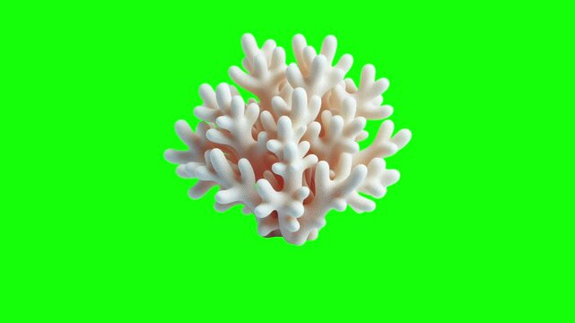 Coral green screen animation motion graphic in 4K high resolution.