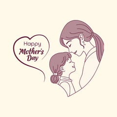 Tender Mother's Day Embrace Logo