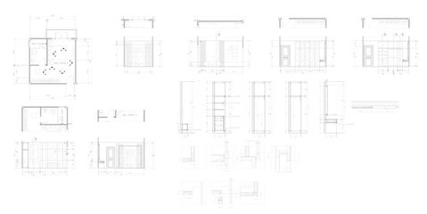 Interior design 2d bedroom area luxurious original vector.01