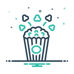 Mix icon for popcorn