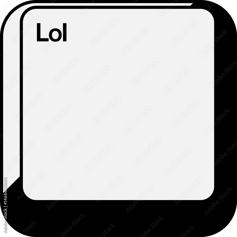 Poster stylized keyboard keycaps button element