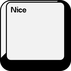 Stylized Keyboard Keycaps Button Element