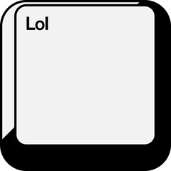 Stylized Keyboard Keycaps Button Element