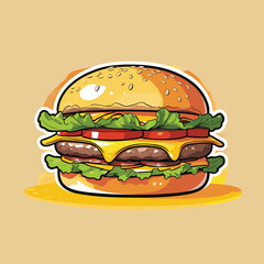 burger vector art for design needs