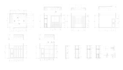 Interior design 2d bedroom area luxurious original vector