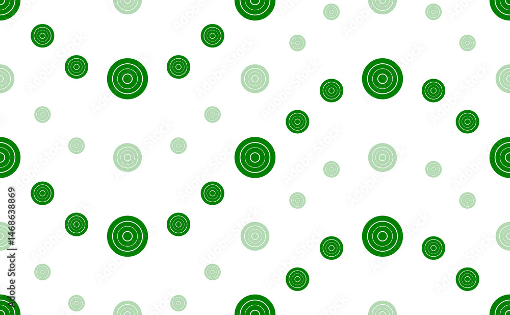 Poster seamless pattern of large and small green checker game symbols. the elements are arranged in a wavy.