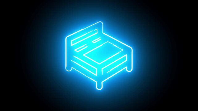 Home icon neon animation	