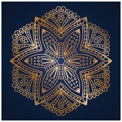 All gold Hand drawn mandala