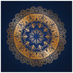 All gold Hand drawn mandala