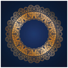 All gold Hand drawn mandala
