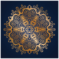 All gold Hand drawn mandala