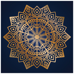 All gold Hand drawn mandala