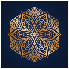 All gold Hand drawn mandala