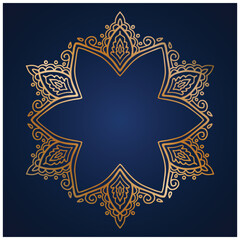 All gold Hand drawn mandala