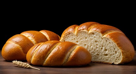 Fresh Country Bread with Crisp Shell and Soft Center
