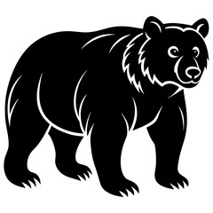 Obraz premium black bear vector