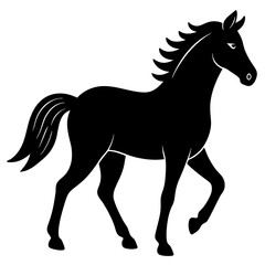 Obraz premium horse silhouette isolated on white