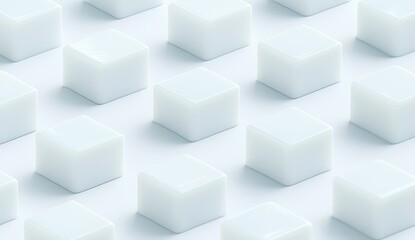 Obraz premium Light-blue cubes in a repeating pattern
