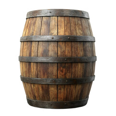 Old Wooden Barrel Rustic Storage Container