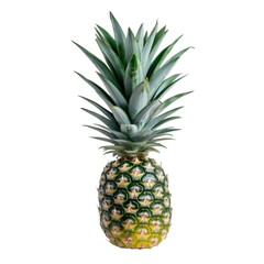 Fresh Pineapple Isolated on Black Background Tropical Fruit Delight,