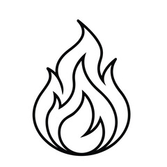Vector Illustration of Fire Flames – Stylized Flame Design for Heat, Energy, and Danger Concepts