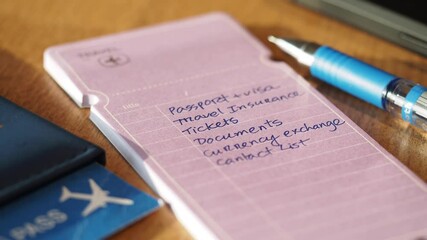 Travel planning checklist for upcoming adventure abroad