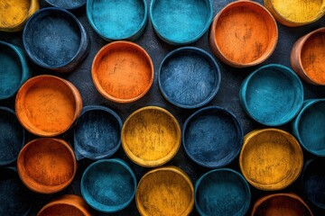 Colorful Ceramic Bowls Vibrant Decor and Functional Kitchenware