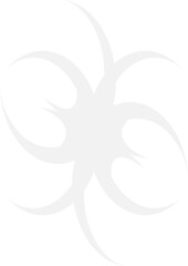 Stylized Y2K Brutalist Element