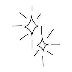 Fototapeta premium star doodle transparent background
