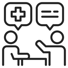 Fototapeta premium Consultation Icon 