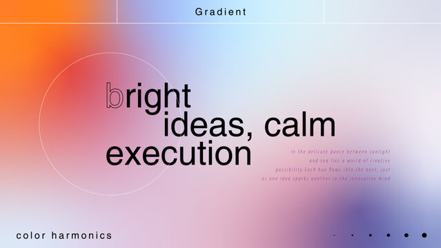 Soft Gradient Typography - Bright Ideas Creative Concept