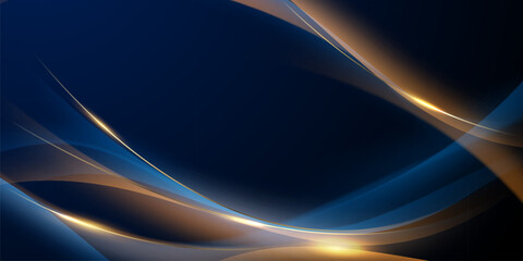 blue background design With luxurious effect elements Vector illustration