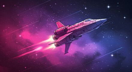 Obraz premium Vector Art of Space Exploration