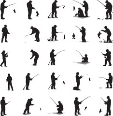 Fish Hunting Silhouette | Fishing Vector Clipart"

"Fisherman and Fish Scene | Outdoor Hunting SVG"

"Fishing Sport Vector | Catching Fish Illustration"

"Man Fishing Silhouette | Lake Fishing Clipart