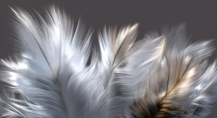 Fototapeta premium Delicate Feathers in Soft Shades