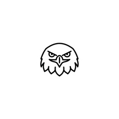 Eagle Head Icon - Minimalist Line Art Symbol
