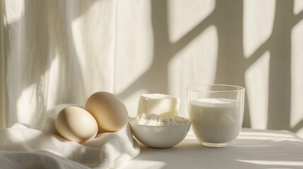 Fresh Dairy and Eggs for Baking