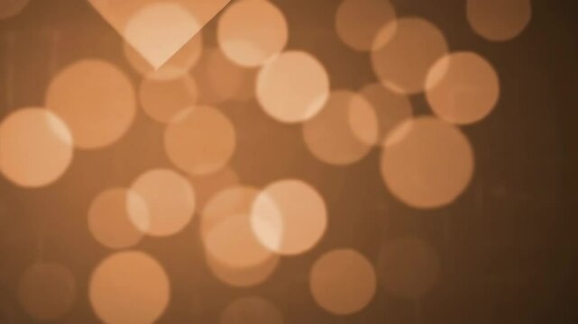 Abstract Bokeh Effect Sparkling Golden Light Festive Background