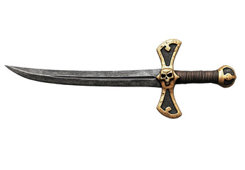 Ornate Dagger with Skull Motif