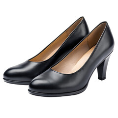 black female shoes isolated