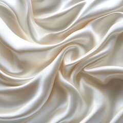 Obraz premium White Silk Digital Background, Generative AI