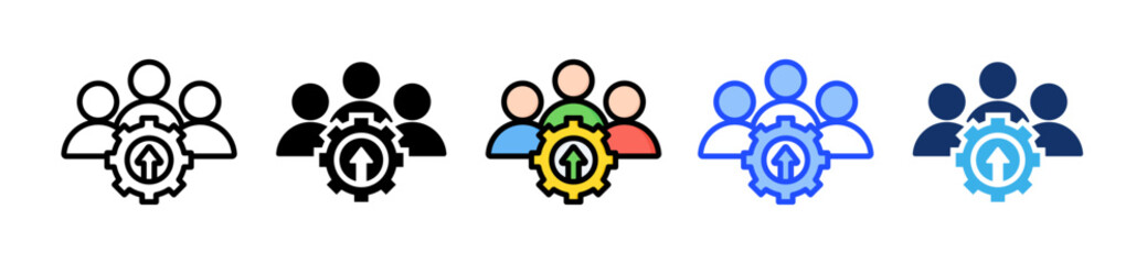Leadership Skills Icon Collection With Multiple Styles