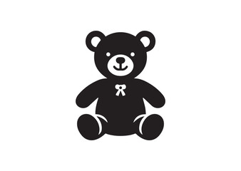 Obraz premium Teddy Bear Silhouette Vector