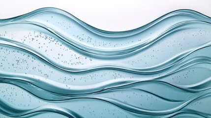 Translucent, wavy,  liquid texture with subtle bubbles