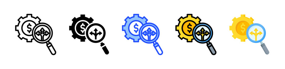 Revenue Opportunity Icon Collection With Multiple Styles